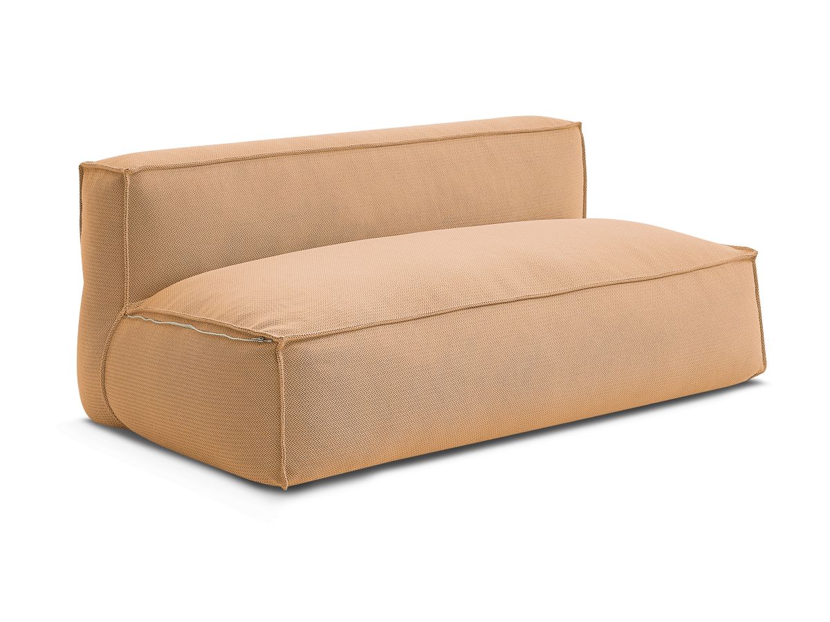 Chauffeuse 2 places sans accoudoir avec bâche de protection pour canapé de jardin modulable BIARRITZ