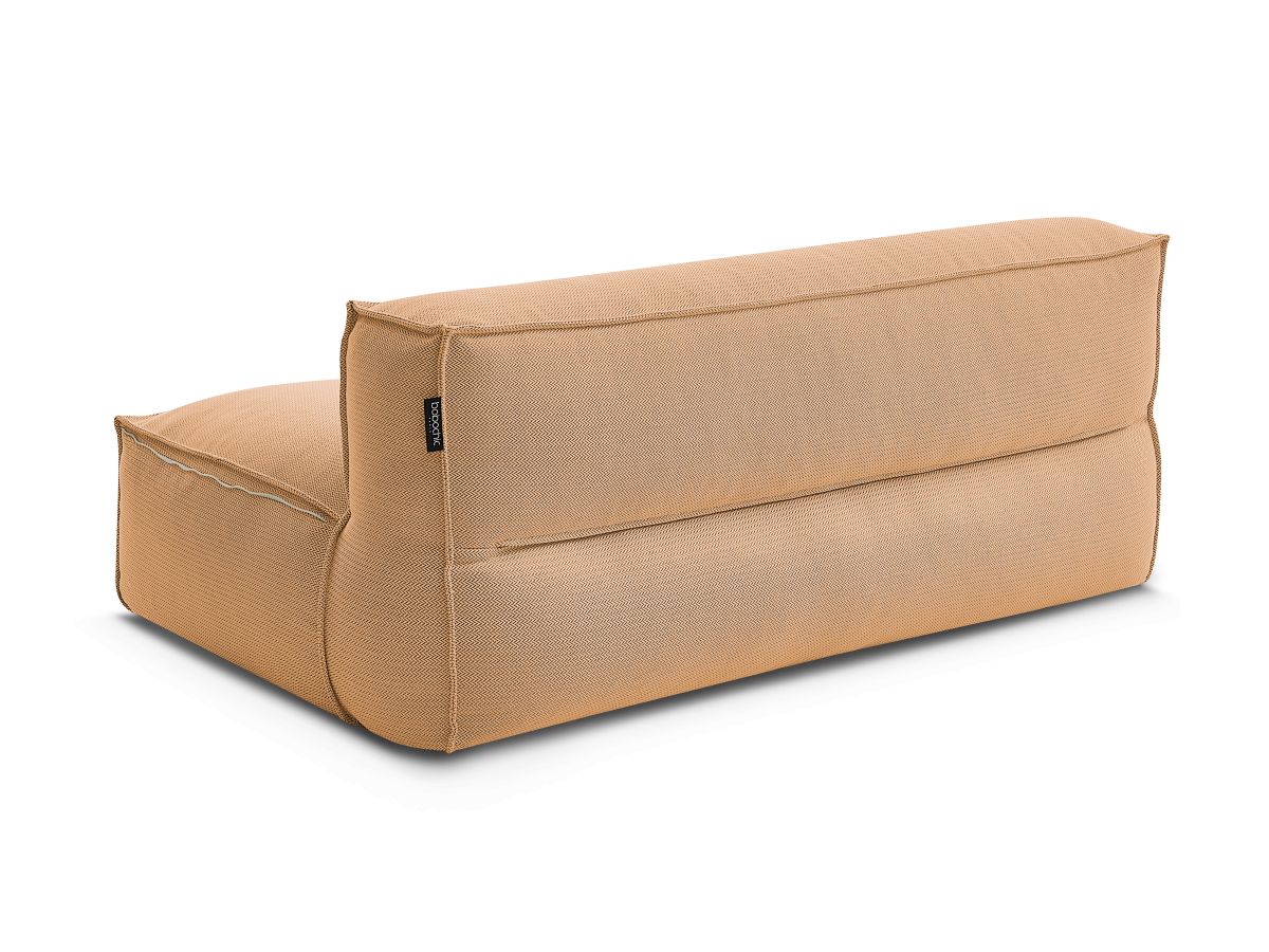 Chauffeuse 2 places sans accoudoir avec bâche de protection pour canapé de jardin modulable BIARRITZ