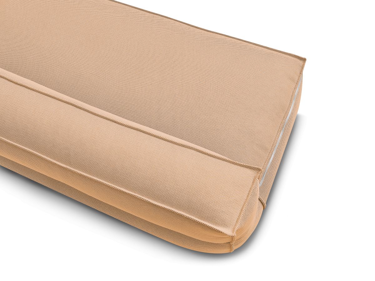Chauffeuse 2 places sans accoudoir avec bâche de protection pour canapé de jardin modulable BIARRITZ