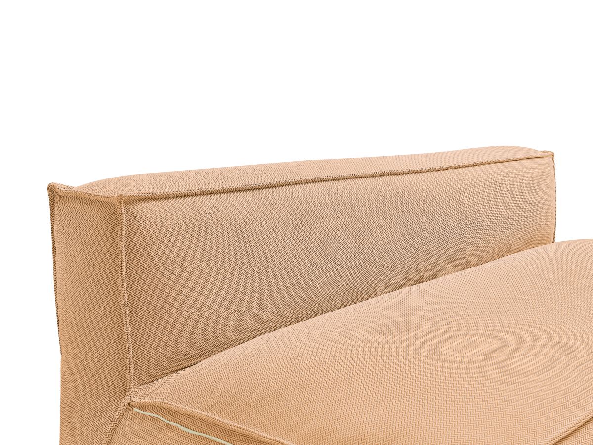 Chauffeuse 2 places sans accoudoir avec bâche de protection pour canapé de jardin modulable BIARRITZ