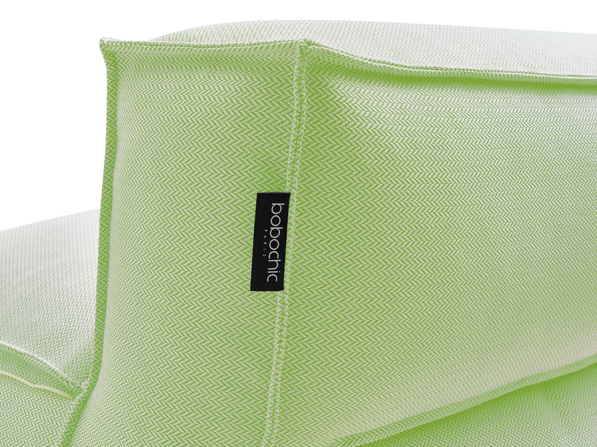 Chauffeuse 2 places sans accoudoir avec bâche de protection pour canapé de jardin modulable BIARRITZ