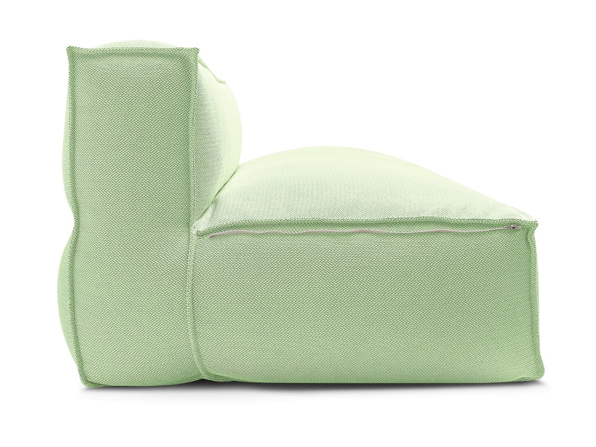 Chauffeuse 2 places sans accoudoir avec bâche de protection pour canapé de jardin modulable BIARRITZ