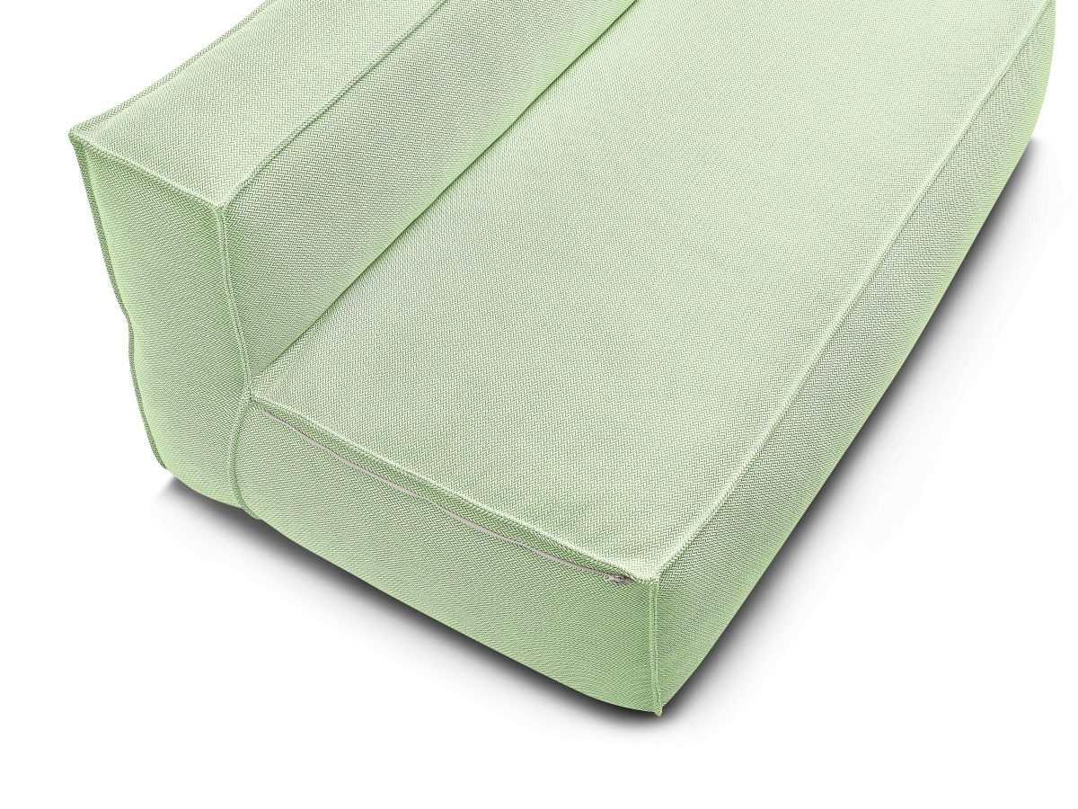 Chauffeuse 2 places sans accoudoir avec bâche de protection pour canapé de jardin modulable BIARRITZ