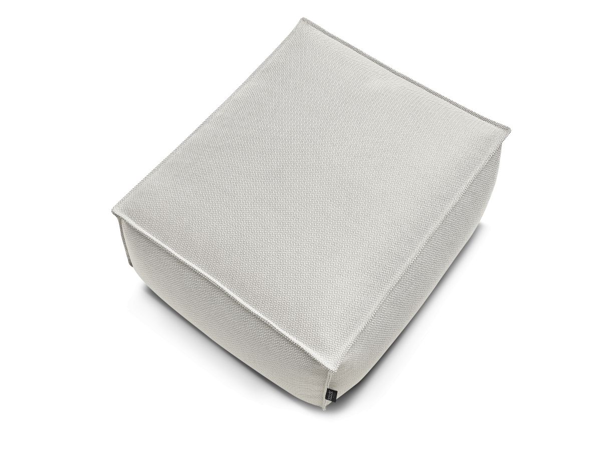 Canapé d'angle fixe EVEREST tissu chiné - Orange - Angle droit - 10 coussins