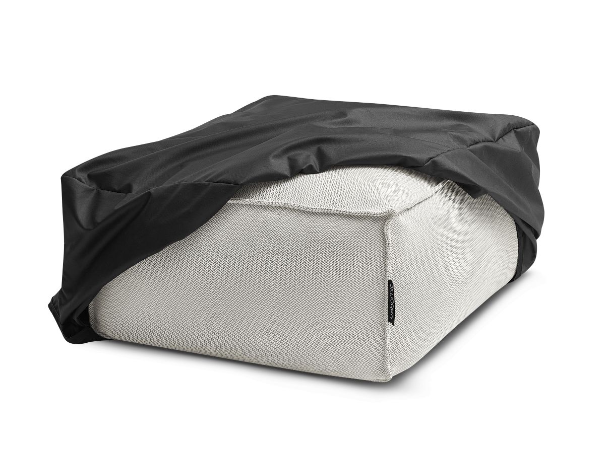 Canapé d'angle fixe EVEREST tissu chiné - Orange - Angle droit - 10 coussins