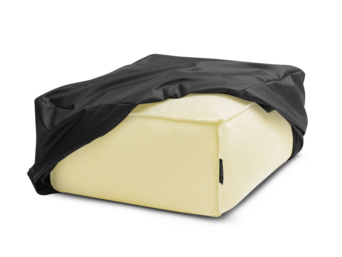 Pouf avec bâche de protection pour canapé de jardin modulable BIARRITZ