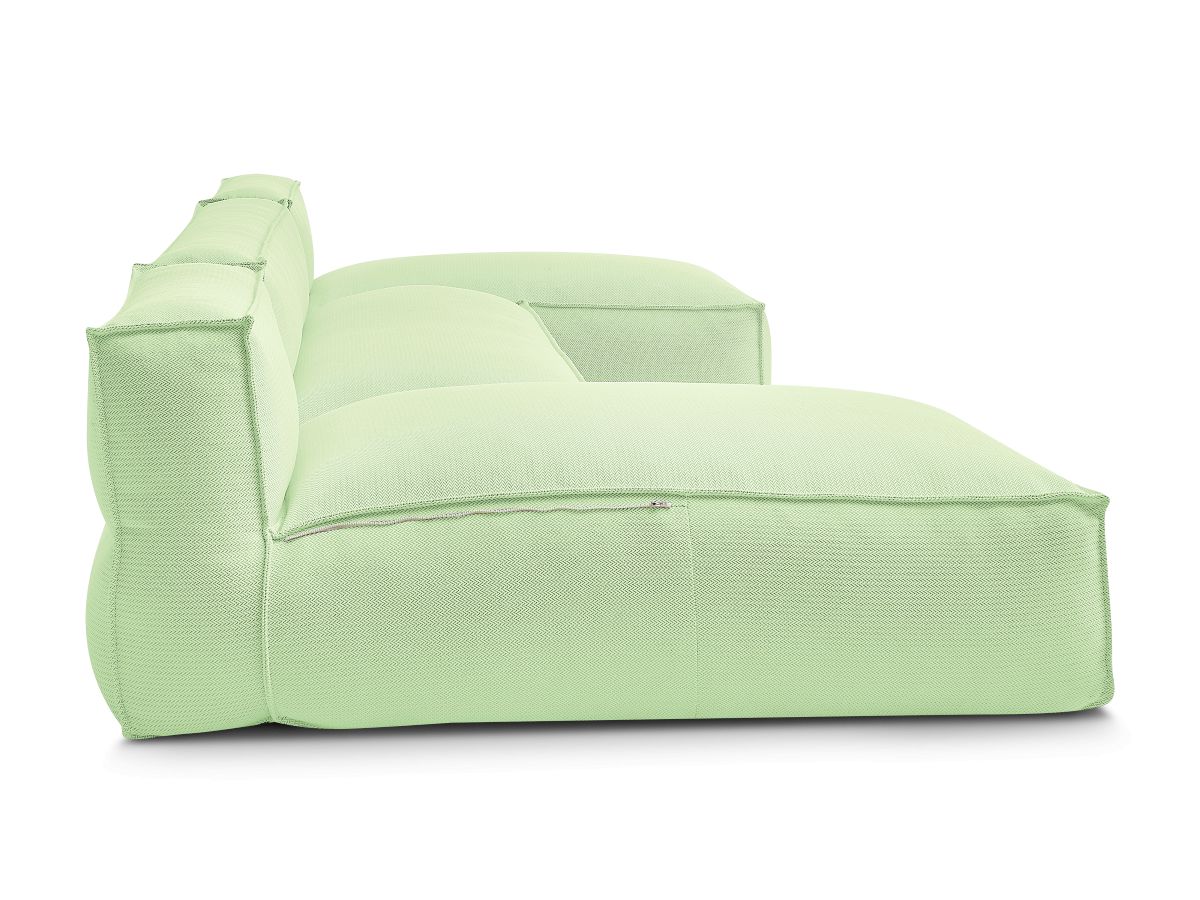 Modulaire tuinbank BIARRITZ met beschermhoes, 1 2-zits loungestoel en 2 chaise longues