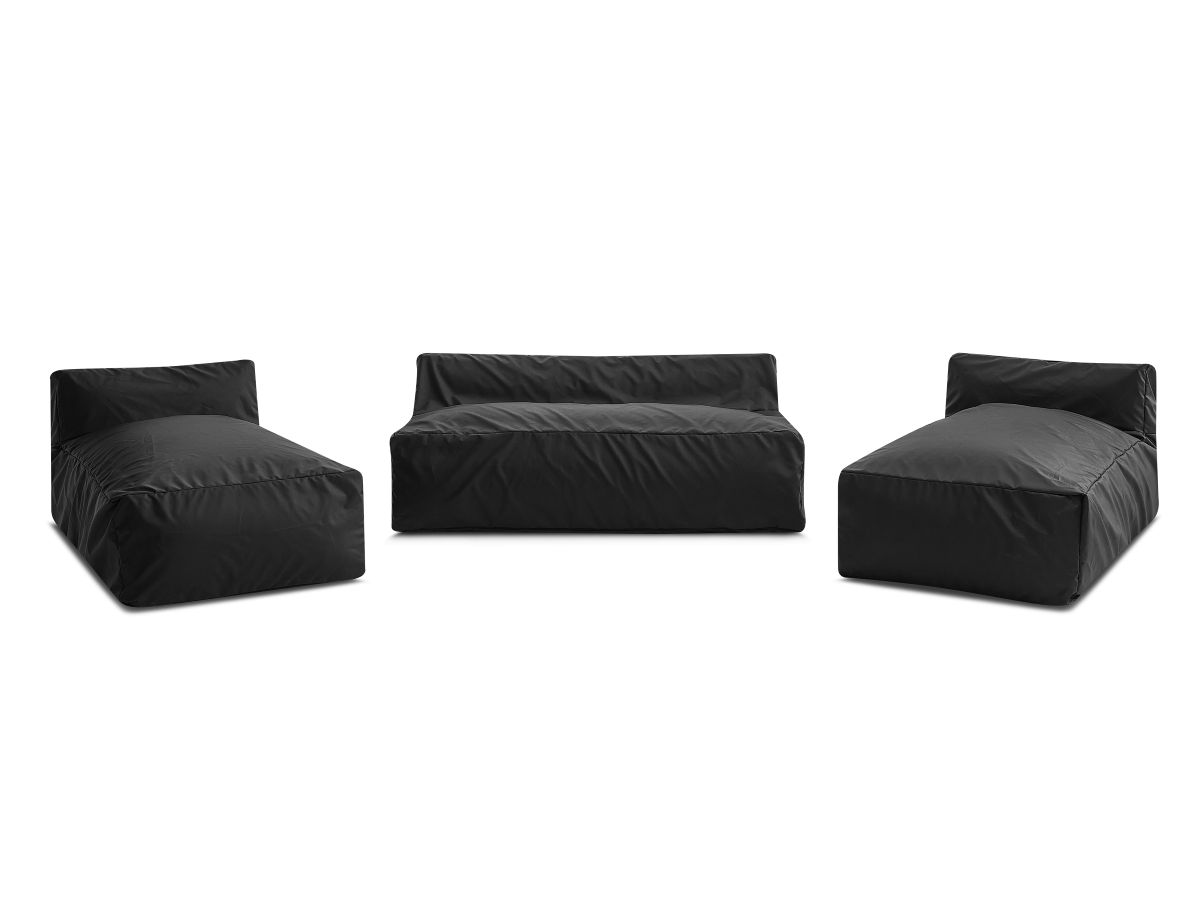 Canapé d'angle fixe EVEREST tissu chiné - Orange - Angle droit - 10 coussins
