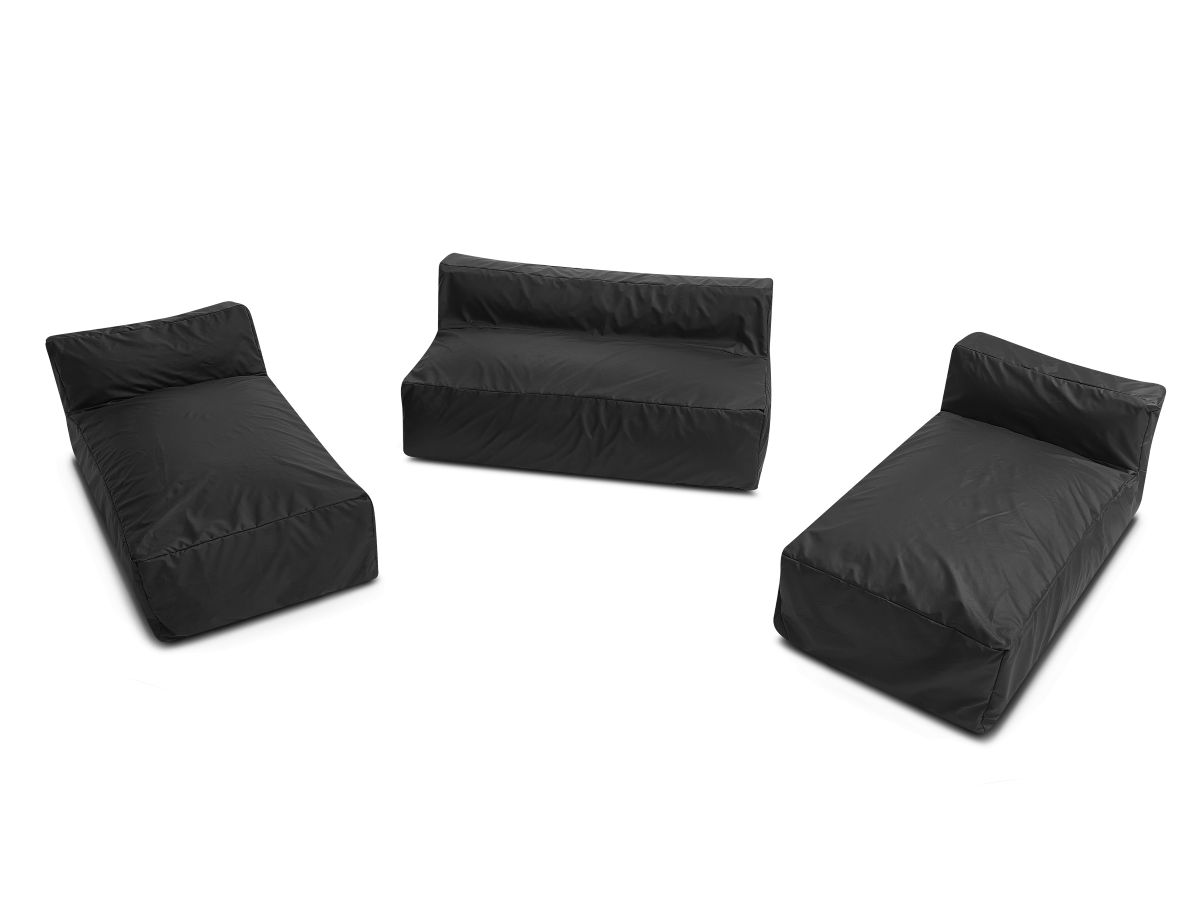 Canapé d'angle fixe EVEREST tissu chiné - Orange - Angle droit - 10 coussins