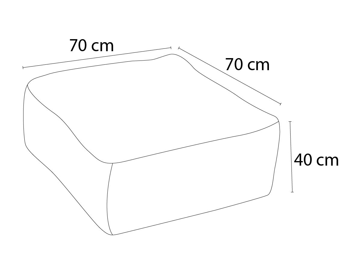 Canapé d'angle fixe EVEREST tissu chiné - Orange - Angle droit - 10 coussins