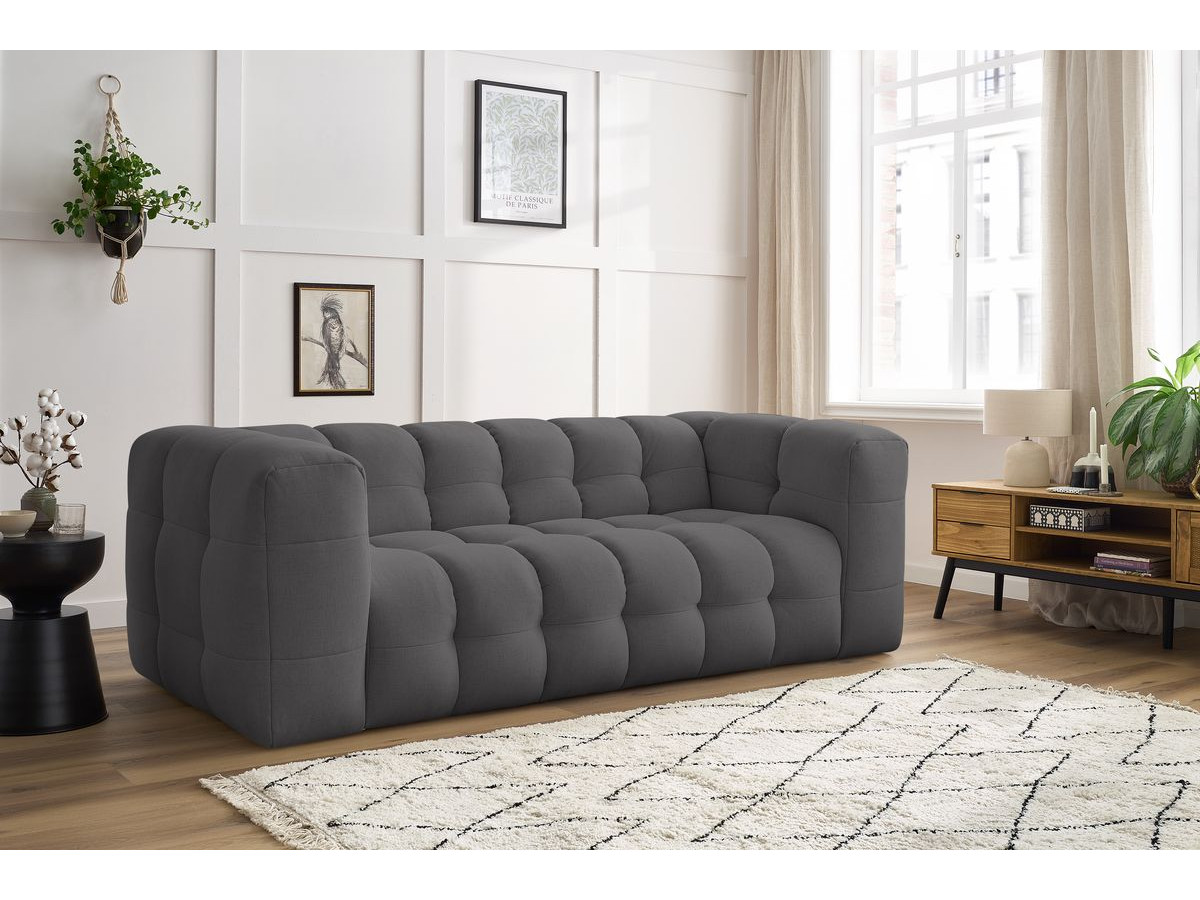 Canapé droit 3 places CLOUD gris foncé — vue 5