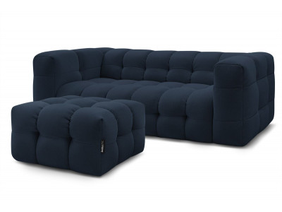 Canapé droit fixe 3 places CLOUD avec pouf