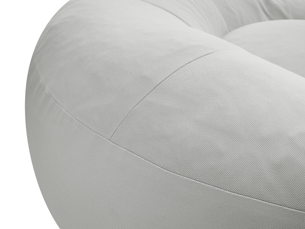 Pouf extérieur avec bâche de protection ELOANE gris clair — vue 5