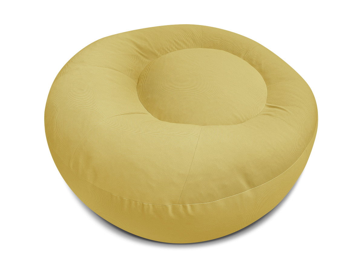 Canapé d'angle fixe EVEREST tissu chiné - Orange - Angle droit - 10 coussins