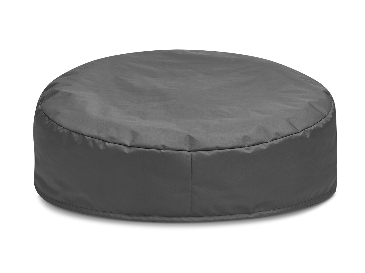 Canapé d'angle fixe EVEREST tissu chiné - Orange - Angle droit - 10 coussins