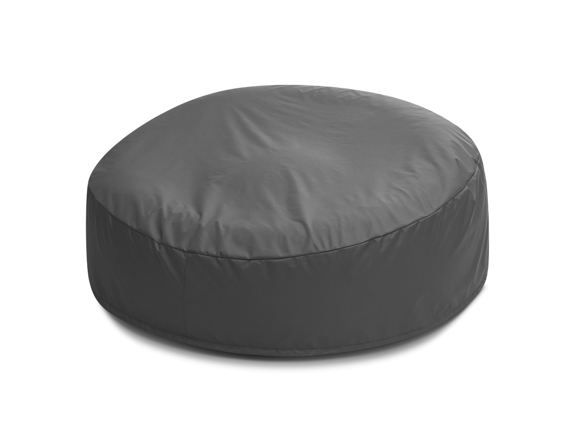 Canapé d'angle fixe EVEREST tissu chiné - Orange - Angle droit - 10 coussins