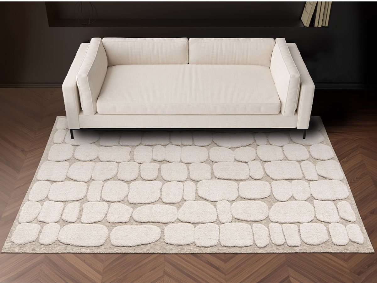 ROKU laagpolig vloerkleed met abstract patroon