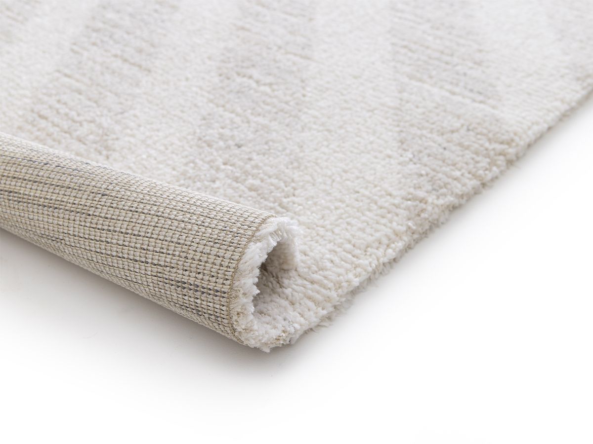 Tapis poils courts ISSANE motif abstrait beige — vue 6