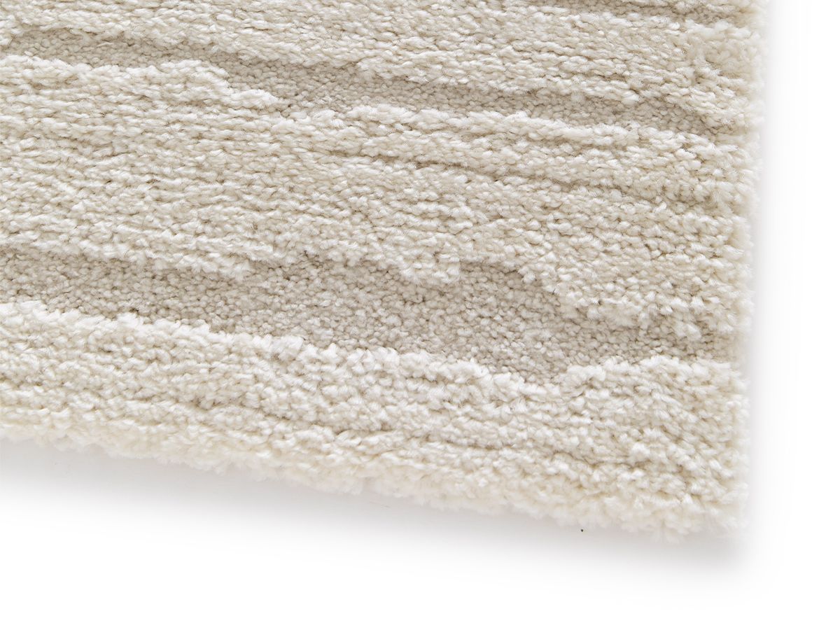 Tapis poils courts LORIS motif abstrait beige — vue 5