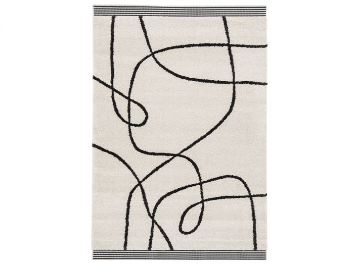 Tapis poil ras BROOKE motif abstrait