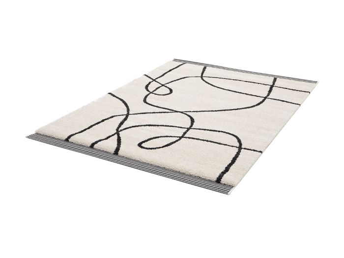 Tapis poil ras BROOKE motif abstrait