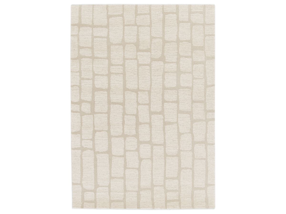 Ikeda laagpolig vloerkleed met abstract patroon