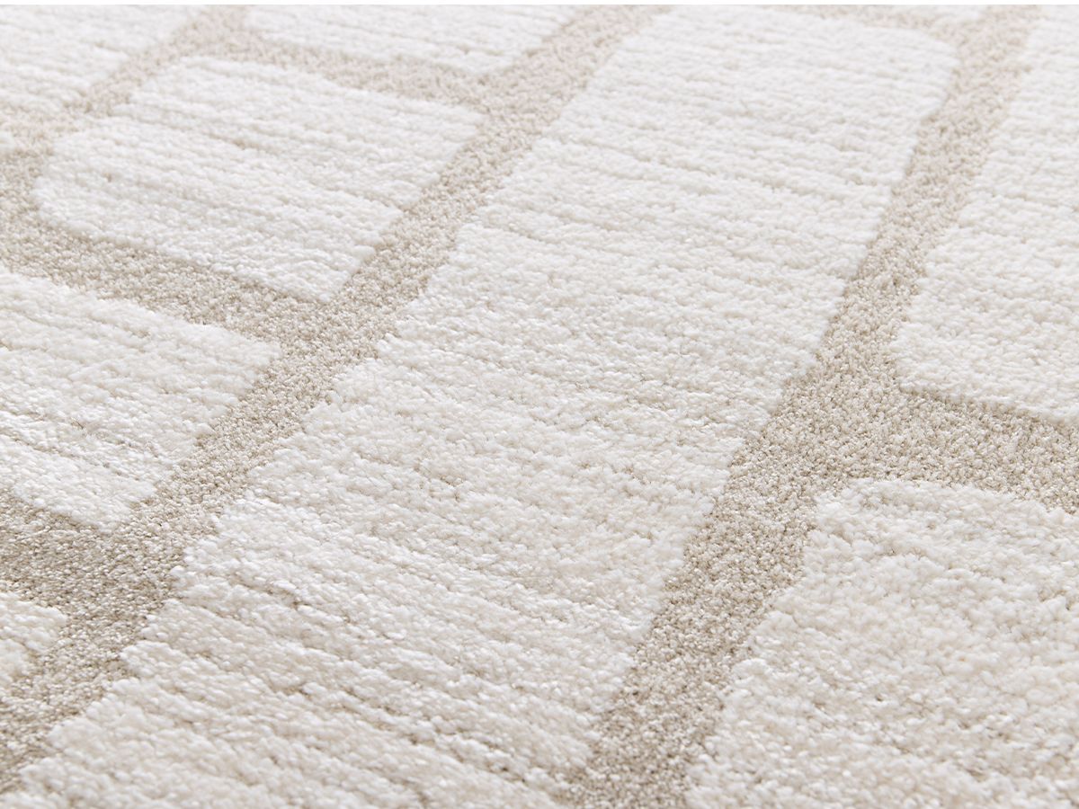 Ikeda laagpolig vloerkleed met abstract patroon