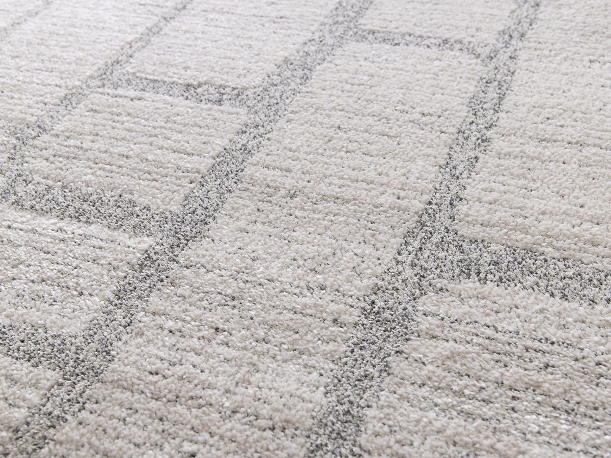 Ikeda laagpolig vloerkleed met abstract patroon