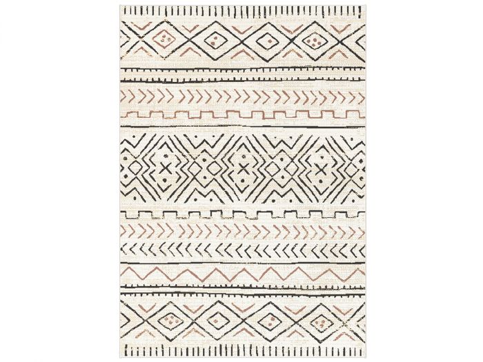 Tapis poil ras BRENDA motif abstrait