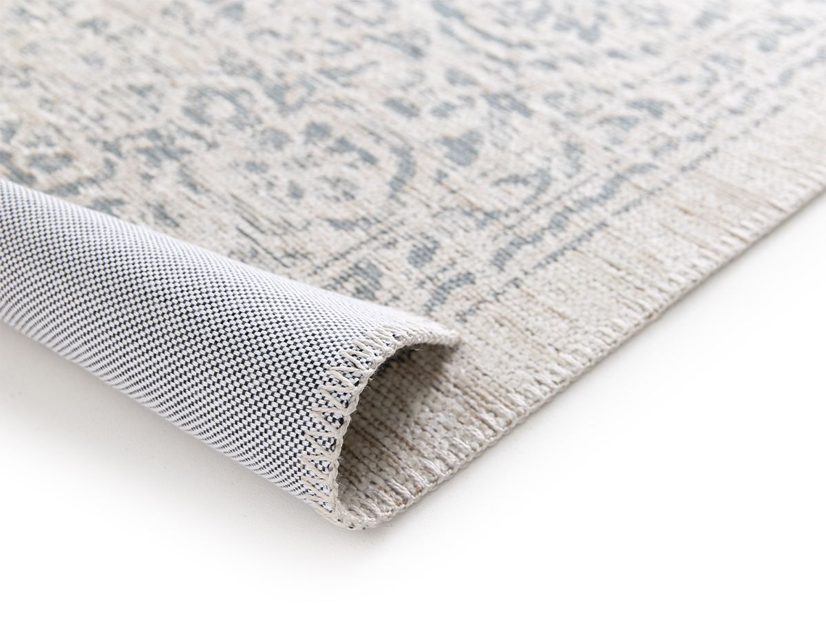 Tapis poils ras HIND motif abstrait bleu — vue 6