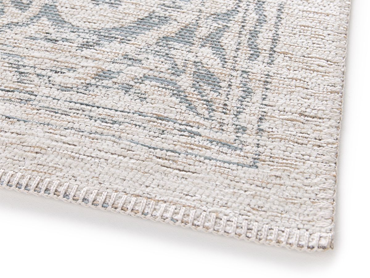 Tapis poils ras HIND motif abstrait bleu — vue 4