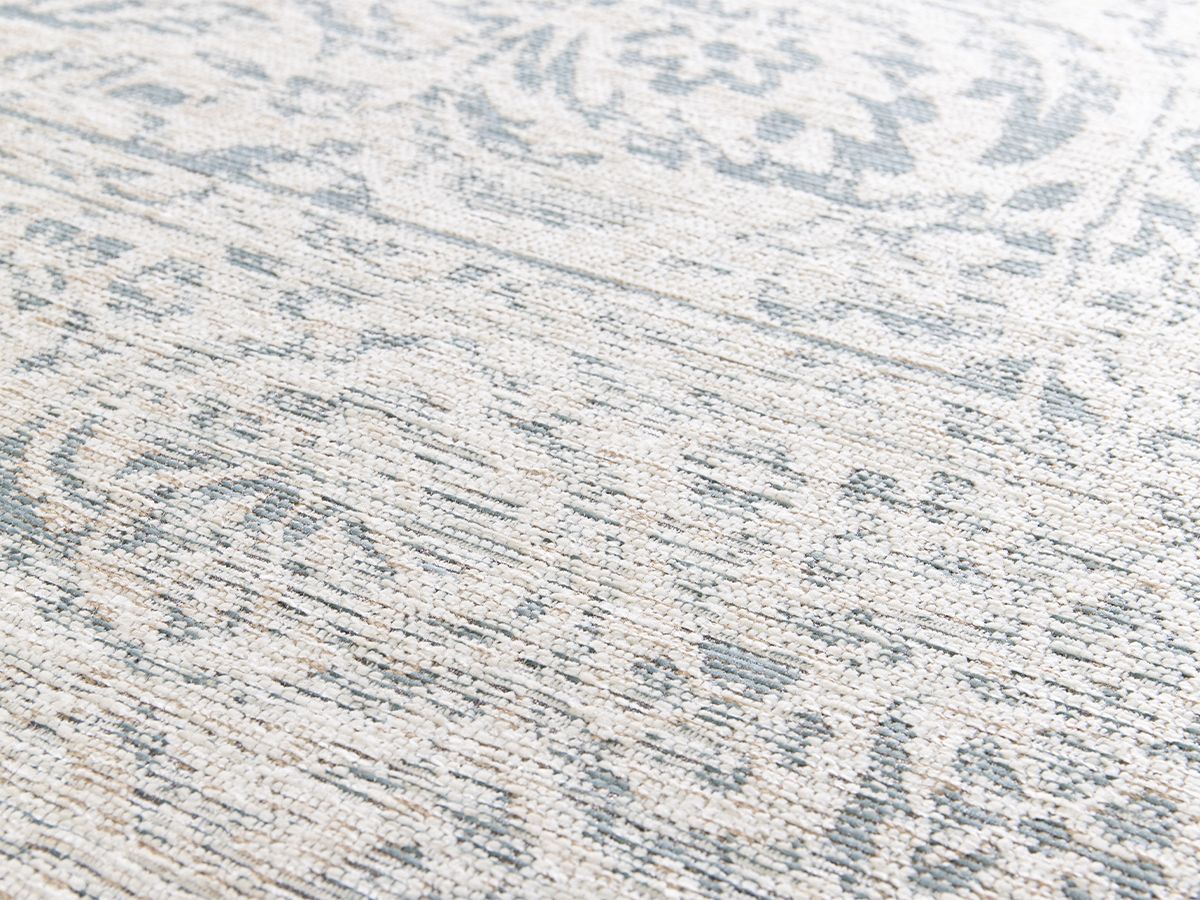 Tapis poils ras HIND motif abstrait bleu — vue 5