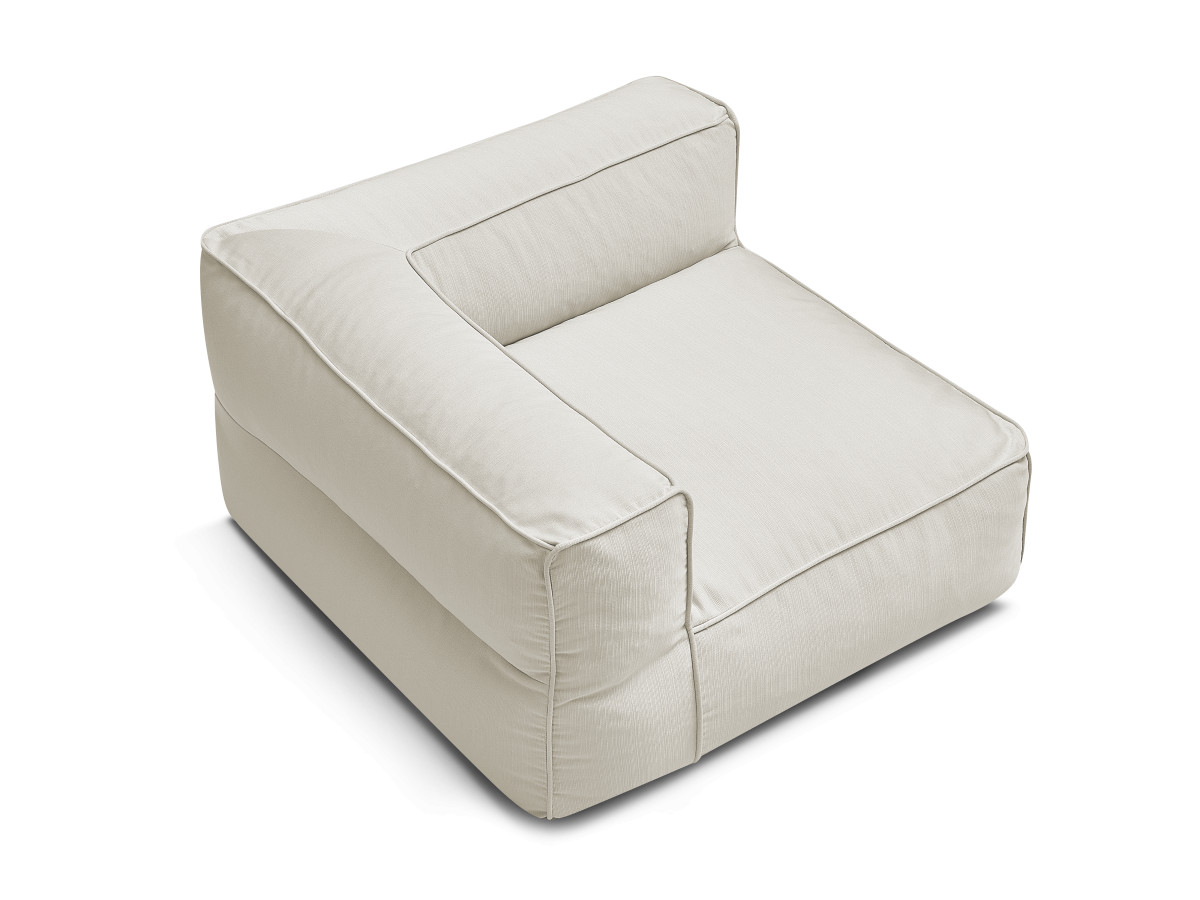 Angle pour canapé de jardin modulable GIULIA avec bâche de protection beige — vue 6