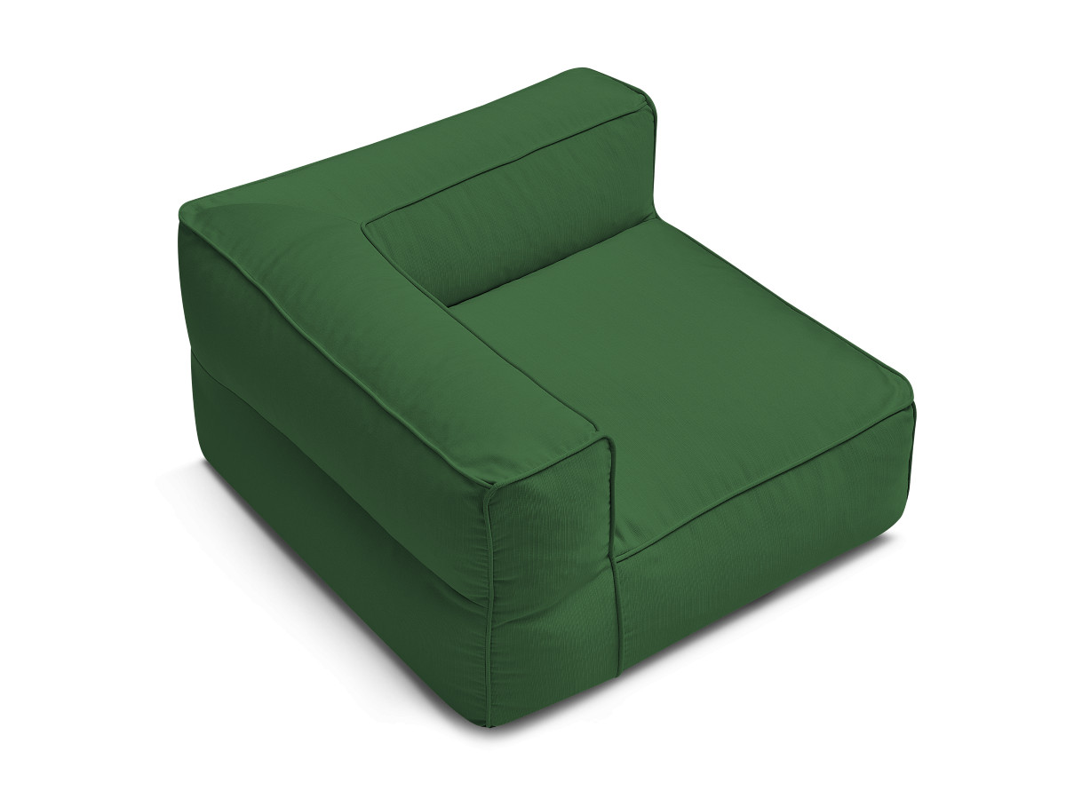 Hoekbank voor modulaire tuinbank GIULIA met beschermhoes