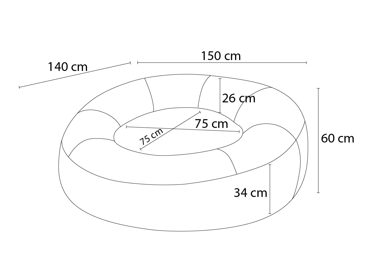 Canapé d'angle fixe EVEREST tissu chiné - Orange - Angle droit - 10 coussins