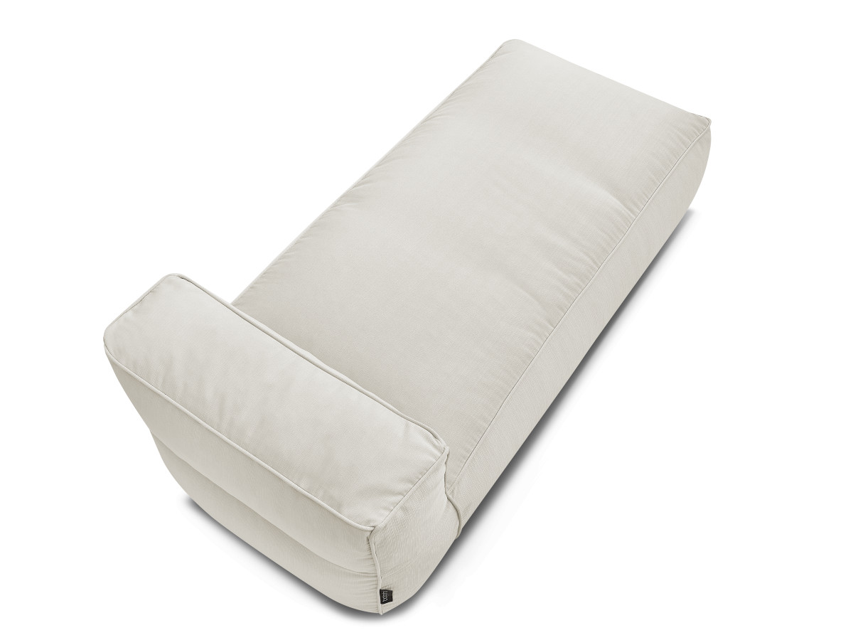 Chaise longue zonder armleuningen voor de modulaire tuinbank GIULIA met beschermhoes