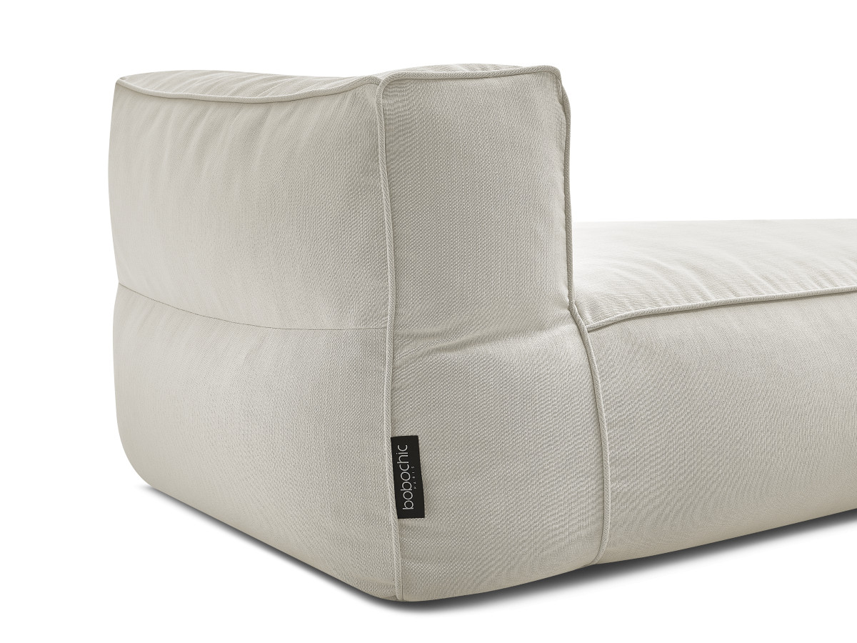 Chaise longue zonder armleuningen voor de modulaire tuinbank GIULIA met beschermhoes