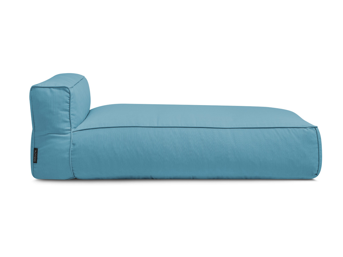 Chaise longue zonder armleuningen voor de modulaire tuinbank GIULIA met beschermhoes