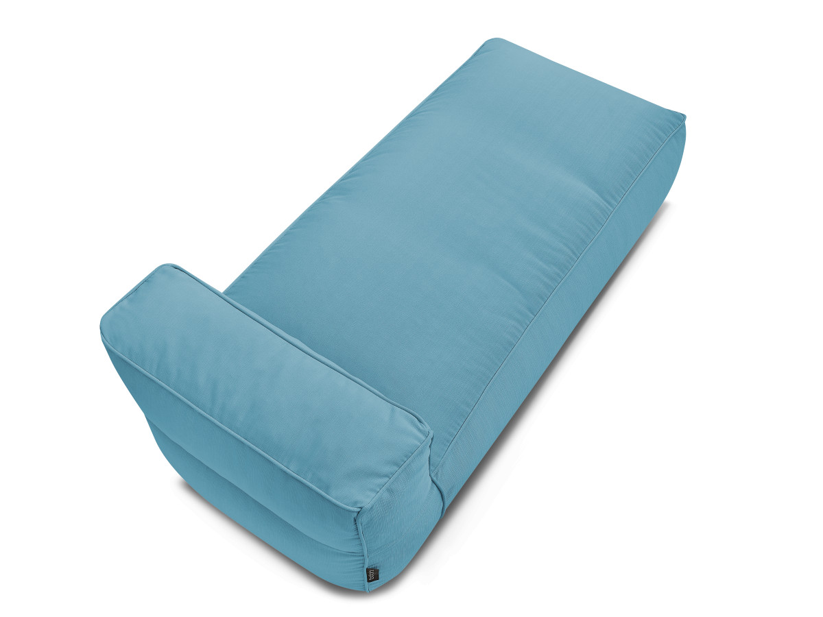 Chaise longue zonder armleuningen voor de modulaire tuinbank GIULIA met beschermhoes