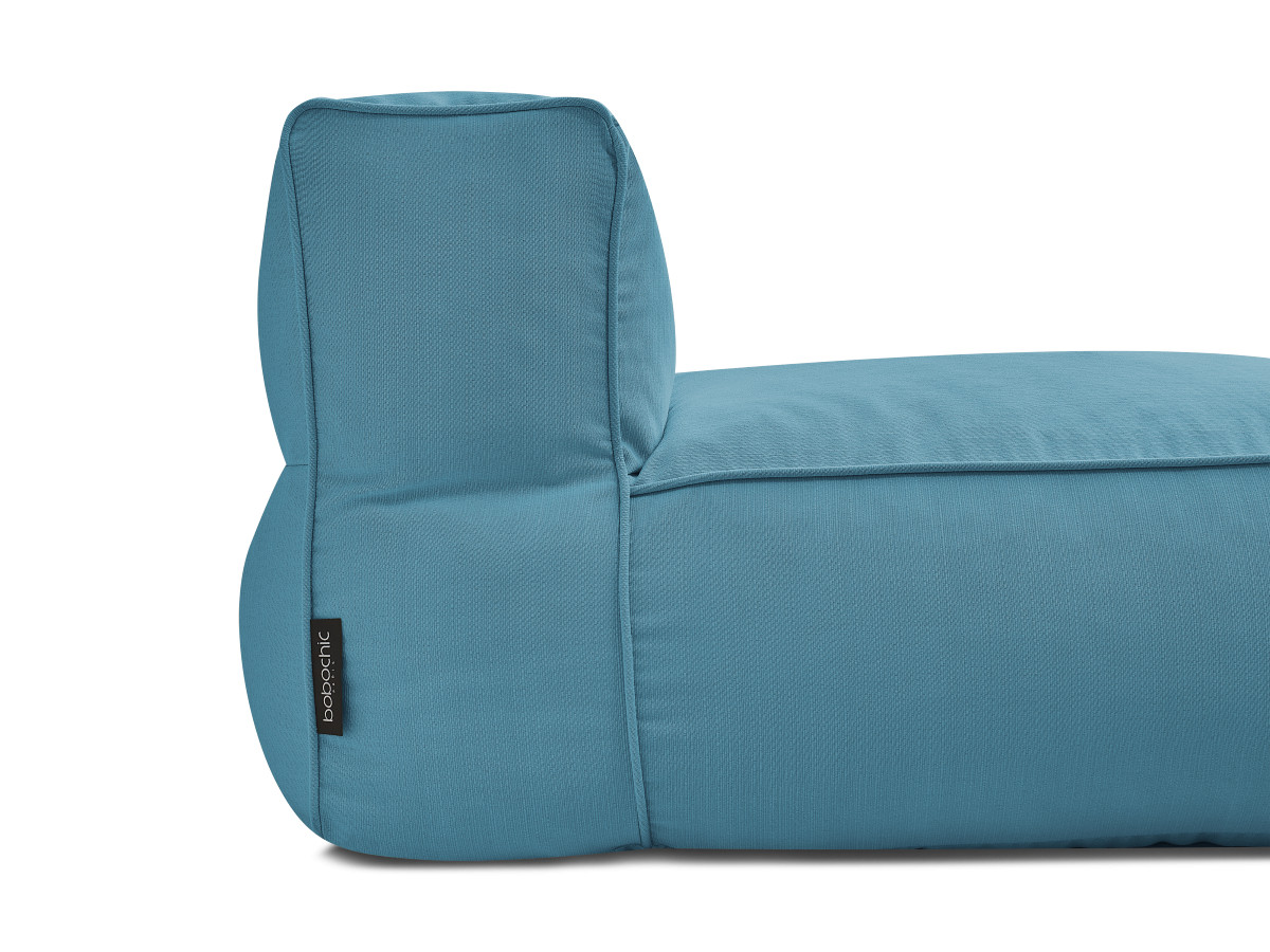 Chaise longue zonder armleuningen voor de modulaire tuinbank GIULIA met beschermhoes