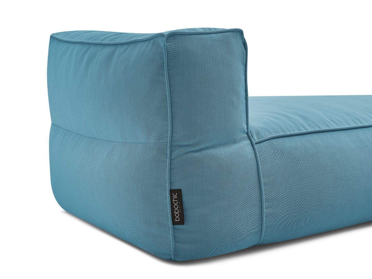 Chaise longue zonder armleuningen voor de modulaire tuinbank GIULIA met beschermhoes