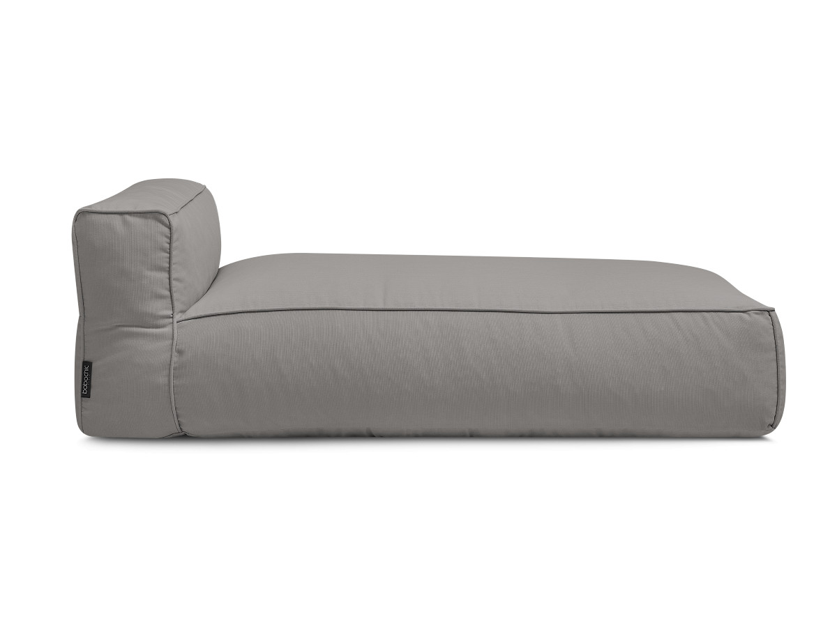 Chaise longue zonder armleuningen voor de modulaire tuinbank GIULIA met beschermhoes