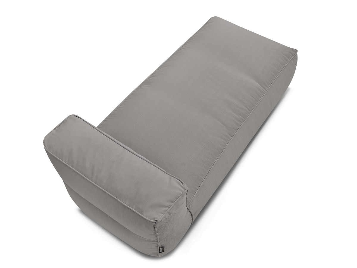 Chaise longue zonder armleuningen voor de modulaire tuinbank GIULIA met beschermhoes