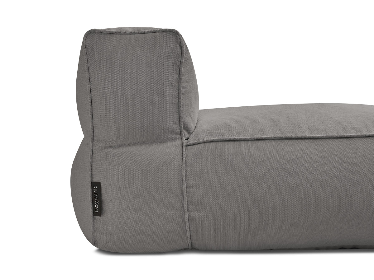 Chaise longue zonder armleuningen voor de modulaire tuinbank GIULIA met beschermhoes