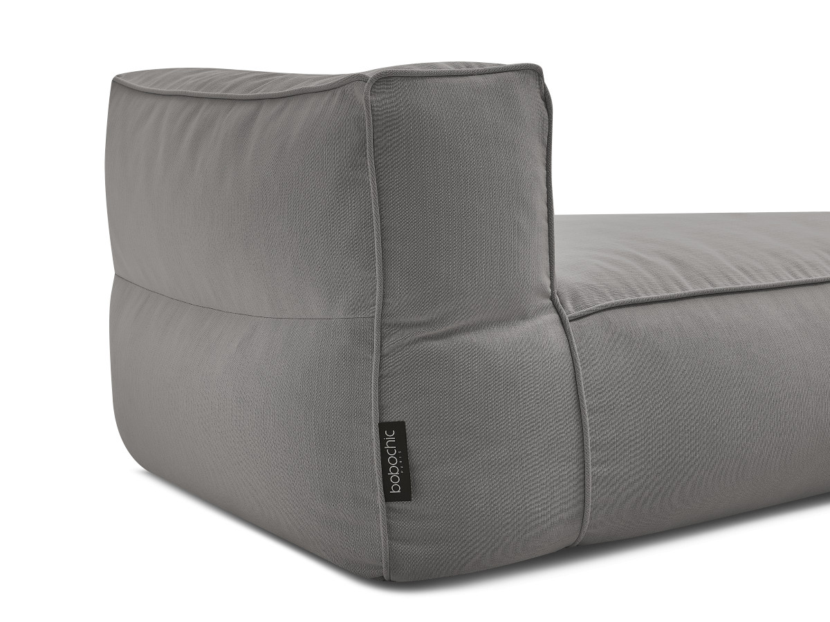 Chaise longue zonder armleuningen voor de modulaire tuinbank GIULIA met beschermhoes