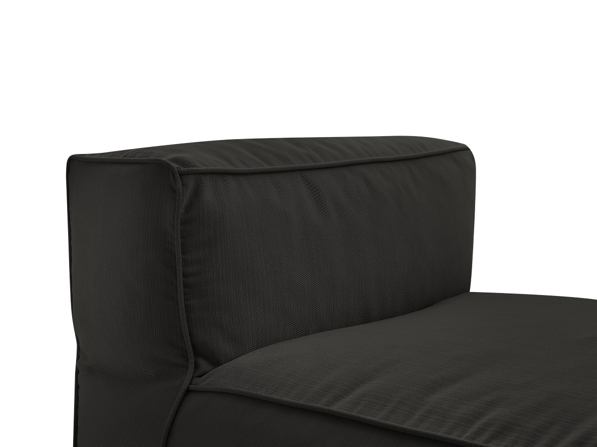 Chaise longue zonder armleuningen voor de modulaire tuinbank GIULIA met beschermhoes