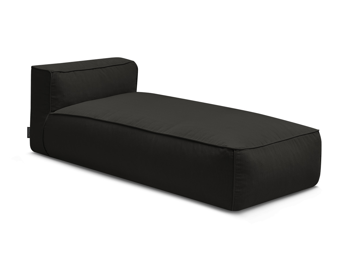 Chaise longue zonder armleuningen voor de modulaire tuinbank GIULIA met beschermhoes