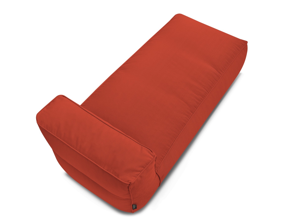 Chaise longue zonder armleuningen voor de modulaire tuinbank GIULIA met beschermhoes
