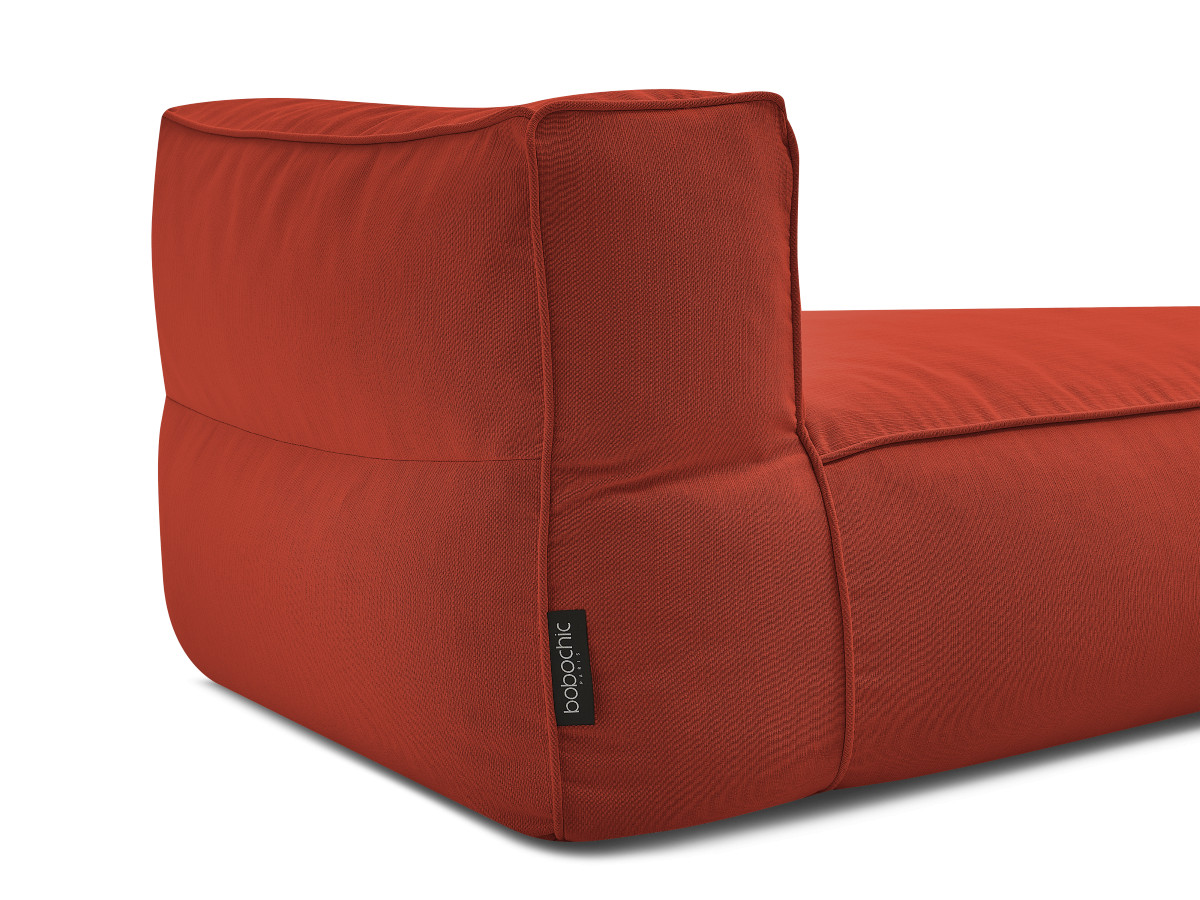 Chaise longue zonder armleuningen voor de modulaire tuinbank GIULIA met beschermhoes
