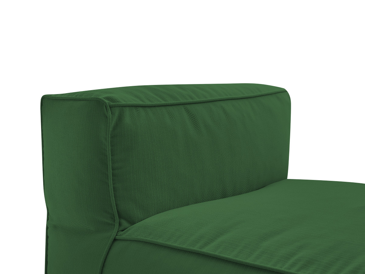 Chaise longue zonder armleuningen voor de modulaire tuinbank GIULIA met beschermhoes